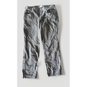 Gap Pants Mens Real Straight Relaxed Gray Corduroy Trousers Size 33X32 Vintage
